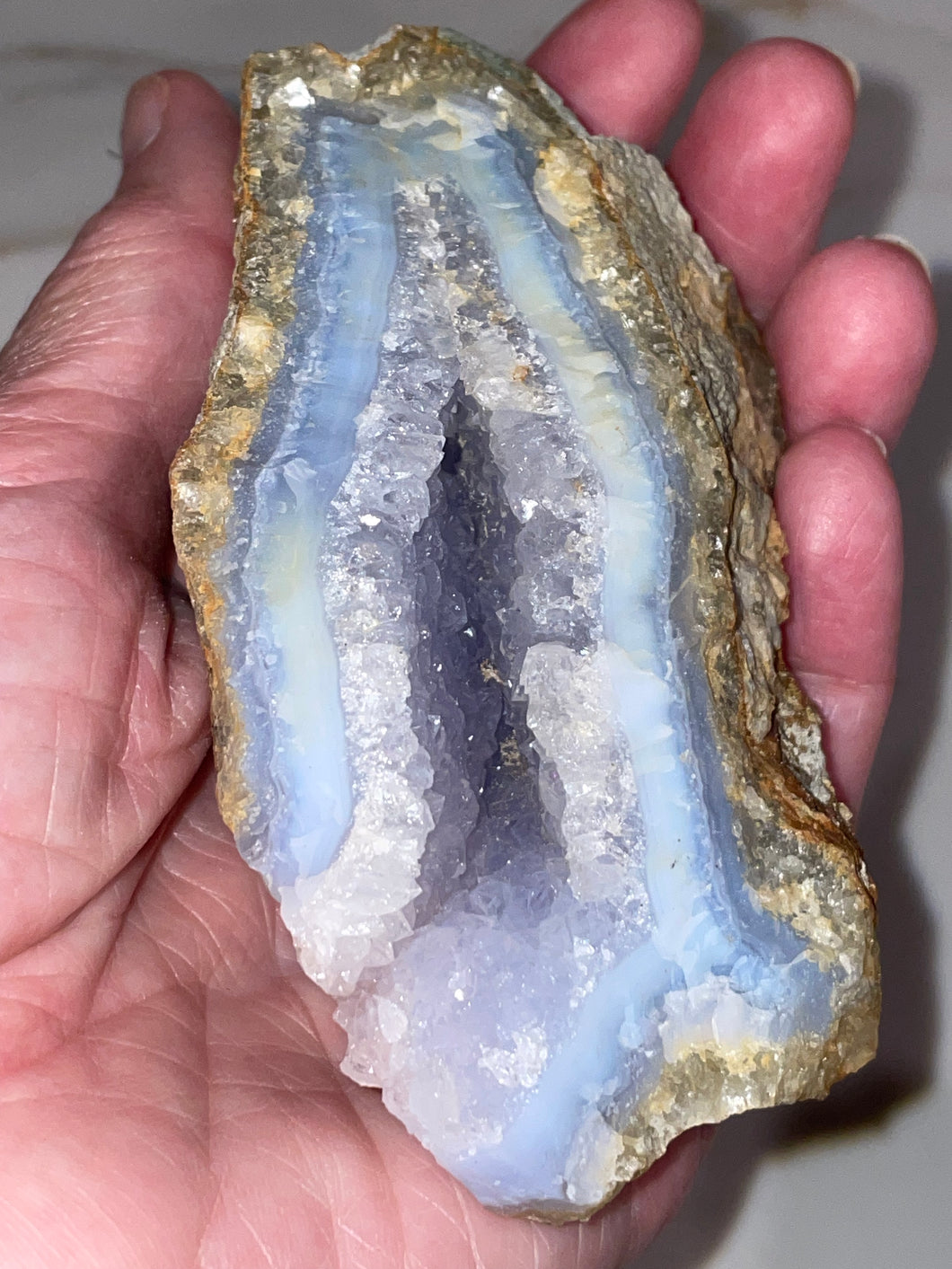 Blue Druzy Agate Chalcedony (Malawi)