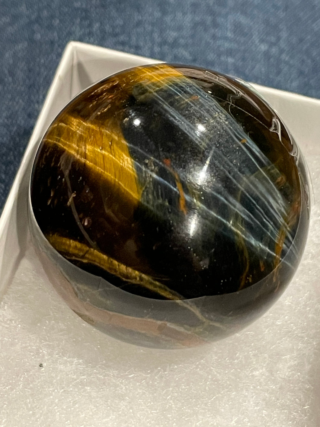 Blue Tiger Eye Sphere a/k/a Hawk Eye