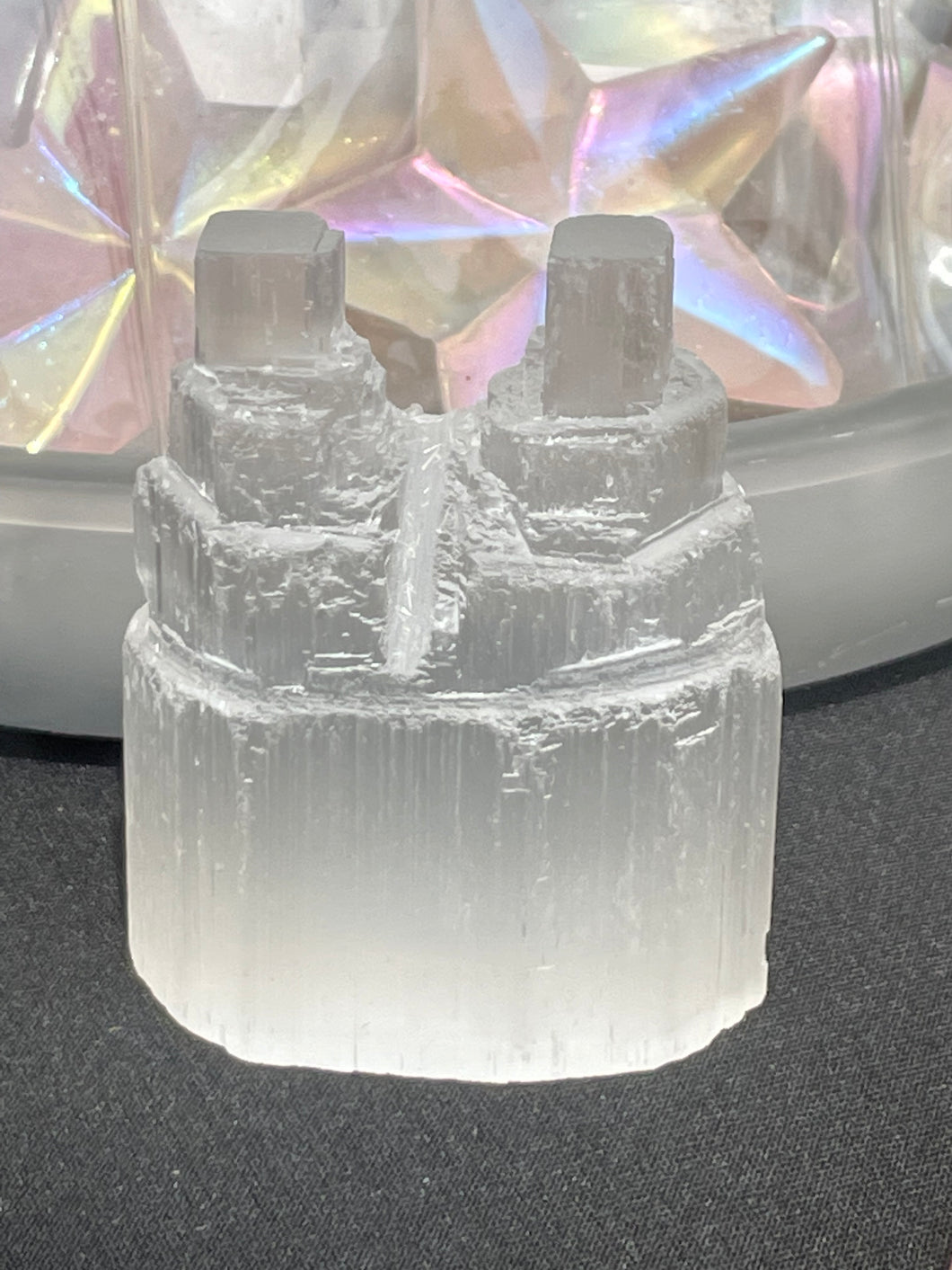 Mini Selenite Twin Towers