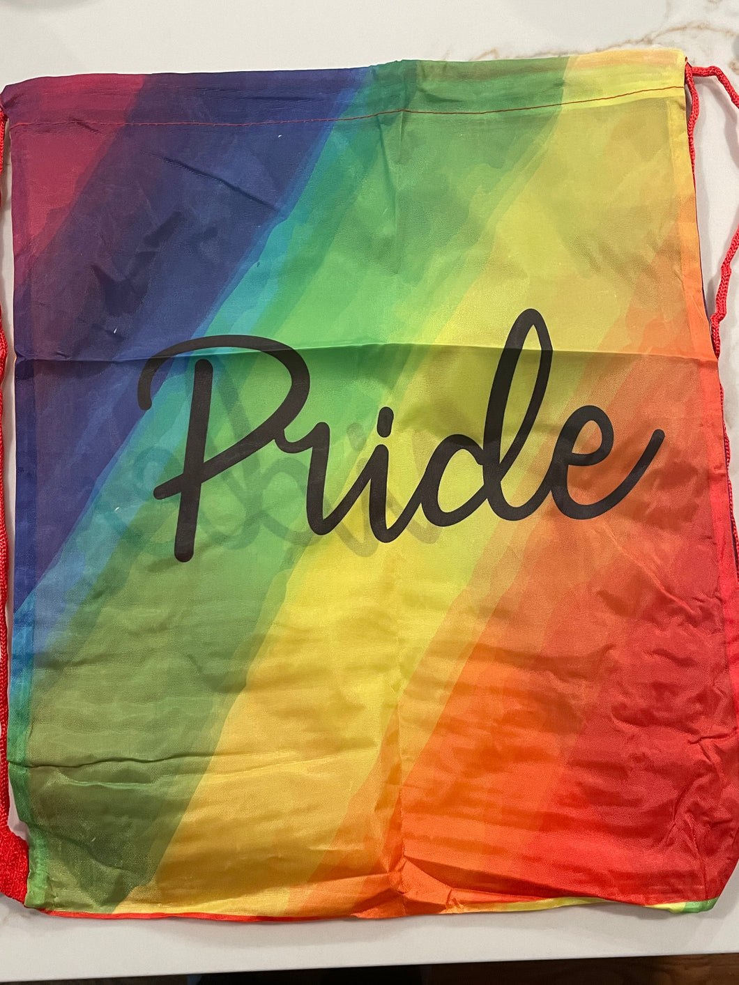 Pride Drawstring Backpack Rainbow