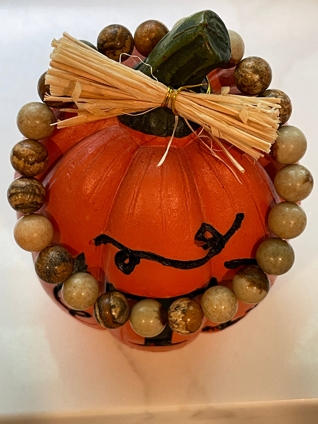 Picture Jasper Bead Bracelet