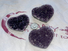 Load image into Gallery viewer, Amethyst Cluster Hearts (Uruguay)
