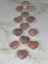 Load image into Gallery viewer, Rose Quartz Hearts
