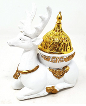 Load image into Gallery viewer, Deer Incense Burner/Candle Holder (5&quot;H x 4.5&quot;W)
