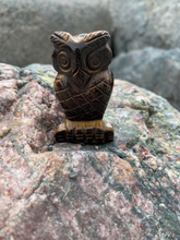 Load image into Gallery viewer, Natural Gemstone Carved Owl Figurines
